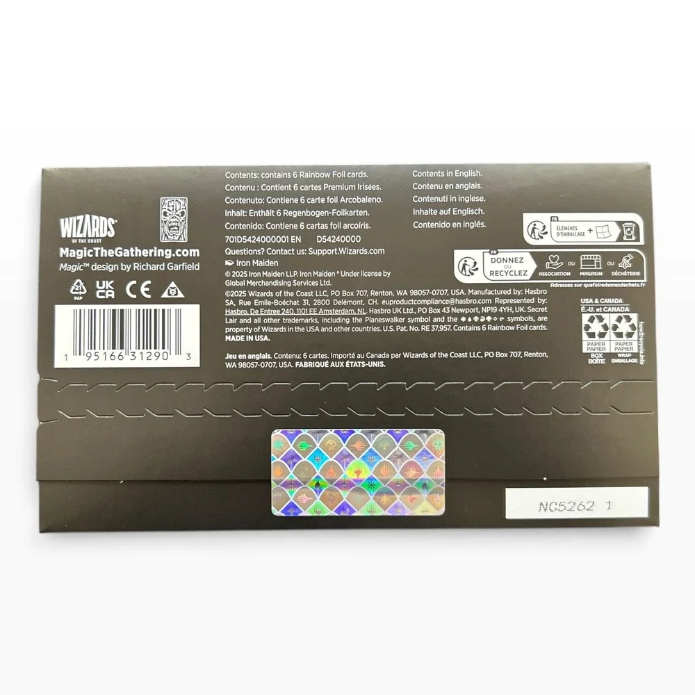 Magic The Gathering Secret Lair x Iron Maiden Album Art Rainbow Foil Edition NEW